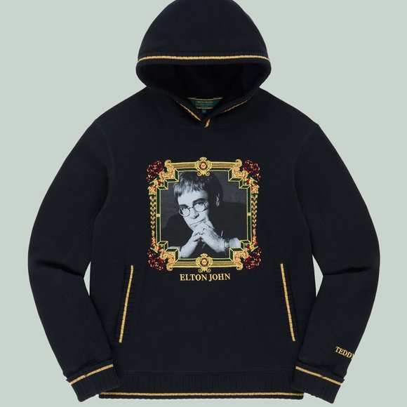 Teddy Fresh Tops - NWT Teddy Fresh ELTON JOHN THE ONE HOODIE BLACK!! 2X